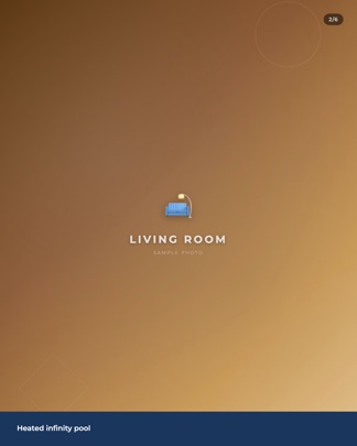 Carousel slide showing kitchen interior