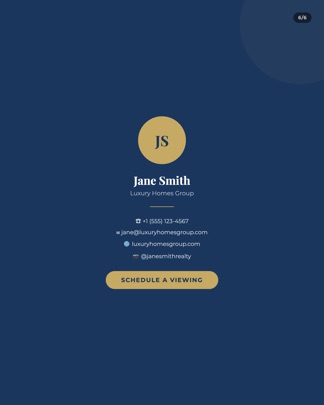 Carousel CTA slide with agent contact info