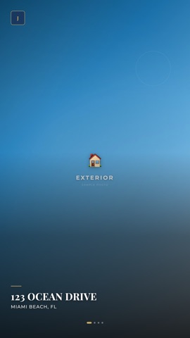 Story frame 1 — Hero shot with property address and branding